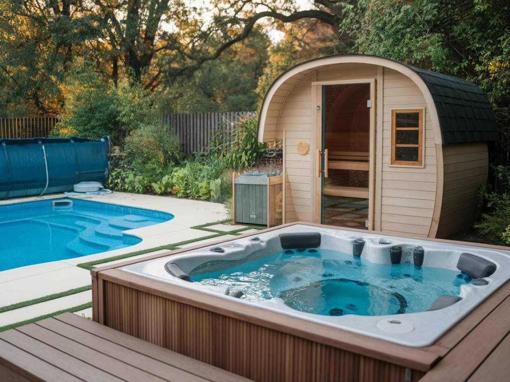 « Concevoir un espace bien-être complet : associer sauna, spa et piscine dans votre jardin »